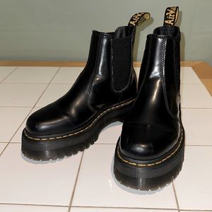Dr. Martens Smooth Leather Platform Chelsea Boots